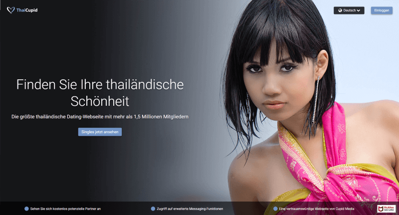 Screenshot von Thai Cupid mit einer lasziv schauenden Asiatin